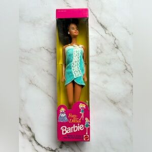 1992 Fun To Dress Brunette Barbie Doll #2763